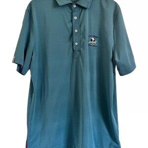 RLX Ralph Lauren Polo‎ Shirt Mens Medium Wicking Golf US Open Pebble Beach 2019